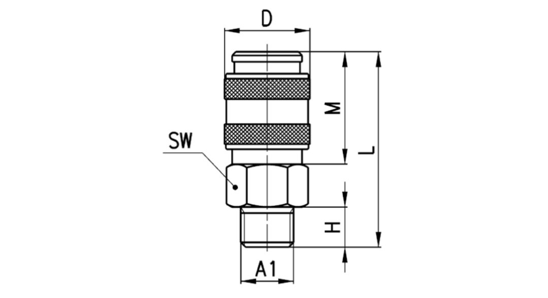 Quick Coupling Hose Connector Connecteur de tuyau de couplage rapide