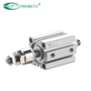 Cylindre compact série ACQJ, double tige avec course réglable