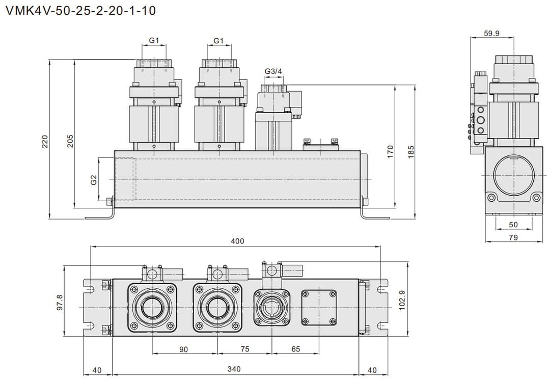 VMK coaxial valve (10) müller co ax distributeurs