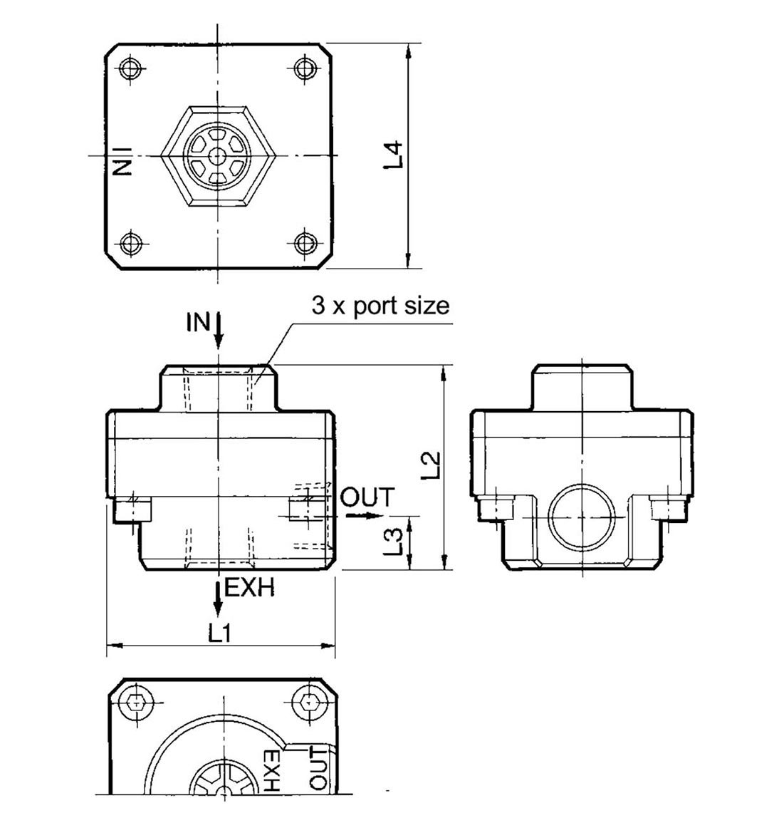 diaphragme de soupape d'échappement rapide