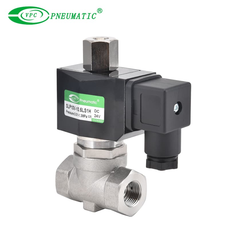 SLP Series en acier inoxydable 2/2 Way Normal Soulenoïde fermé