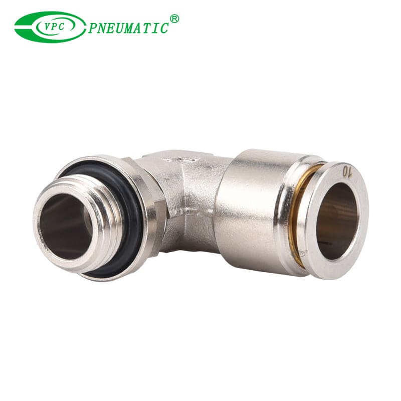 Raccord coudé à filetage mâle haute pression série VL, Laiton, 870 Psi