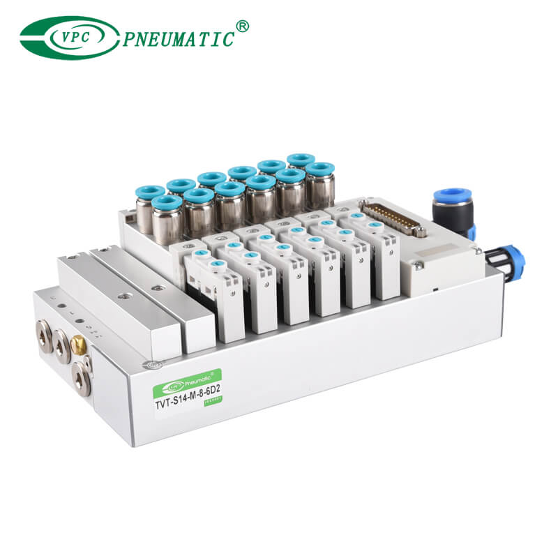 Collecteur d'électrovanne TVT-S14-M-8-6D2
