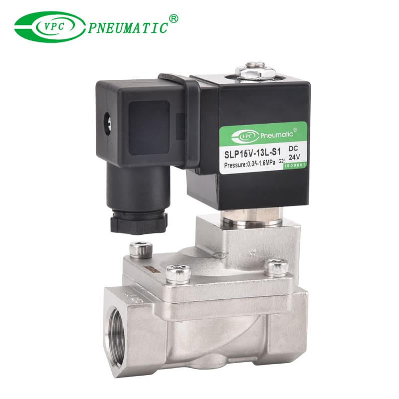 SLP Series en acier inoxydable 2/2 Way Normal Soulenoïde fermé