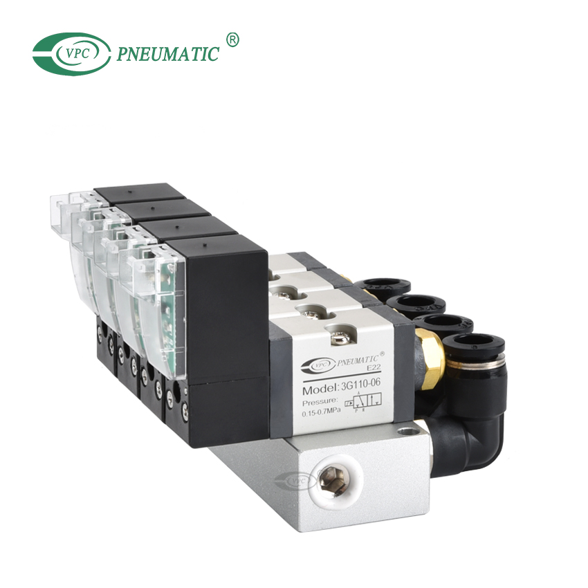 Collecteur d'électrovanne 3/2 voies série 3G, temps de réponse 15 ms
