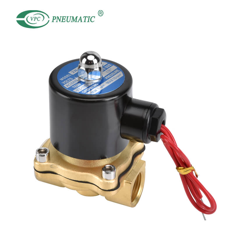 Électrovanne à action directe 2 voies série 2W, gros orifice, type à fils volants