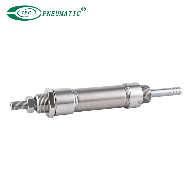 Mini-cylindre en acier inoxydable MAD, tige double à double action