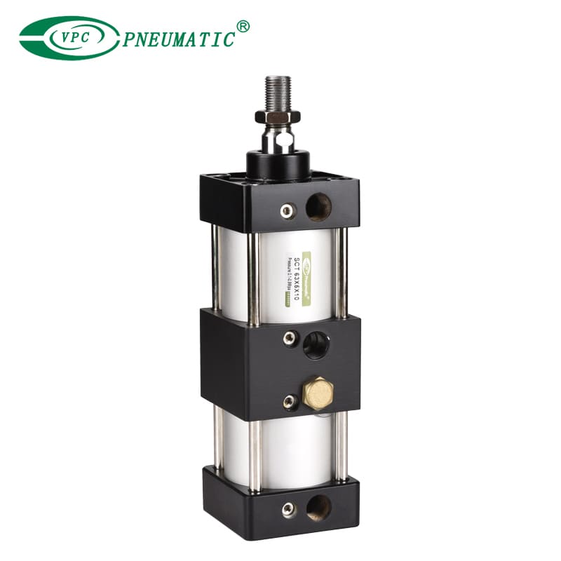 Vérins pneumatiques robustes, biellette de direction ISO 15552