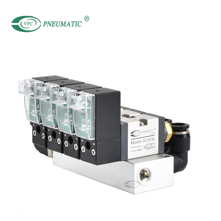 Collecteur d'électrovanne 3/2 voies série 3G, temps de réponse 15 ms