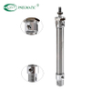 Mini-cylindre en acier inoxydable série MA, type à queue pivotante