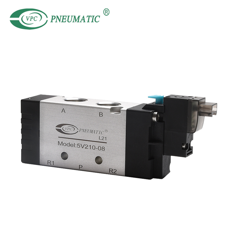 Électrovanne à commande unique à 2 positions et 5 ports série 5V200