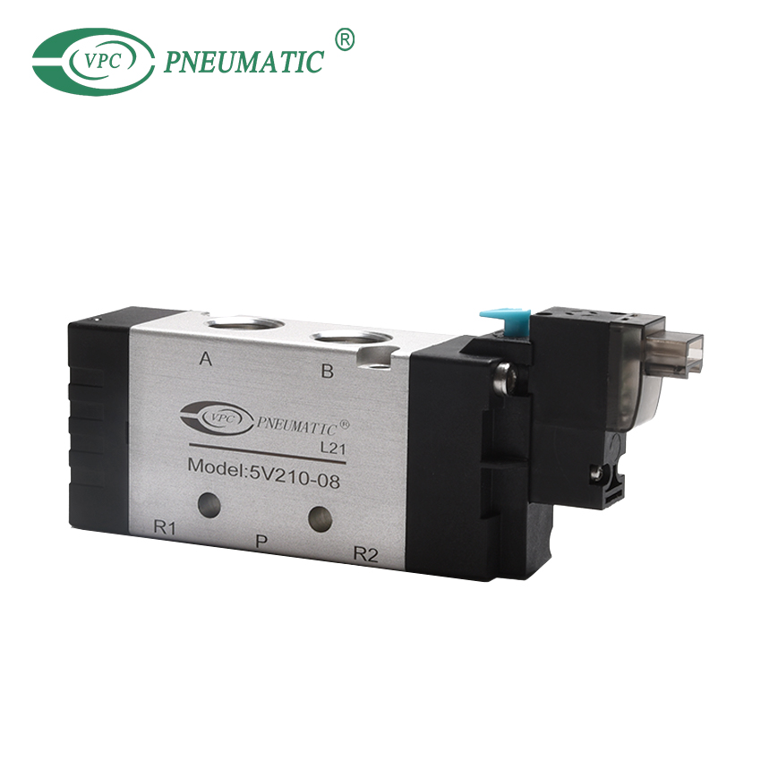 Électrovanne à commande unique à 2 positions et 5 ports série 5V200