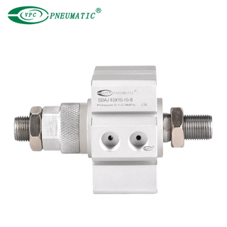 Vérin pneumatique compact série SDAJ avec course réglable