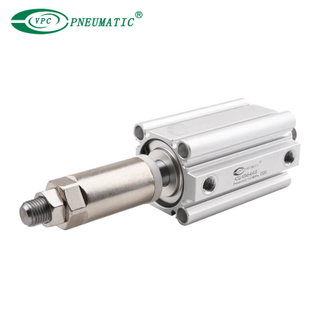 Cylindre compact série ACQJ, double tige avec course réglable
