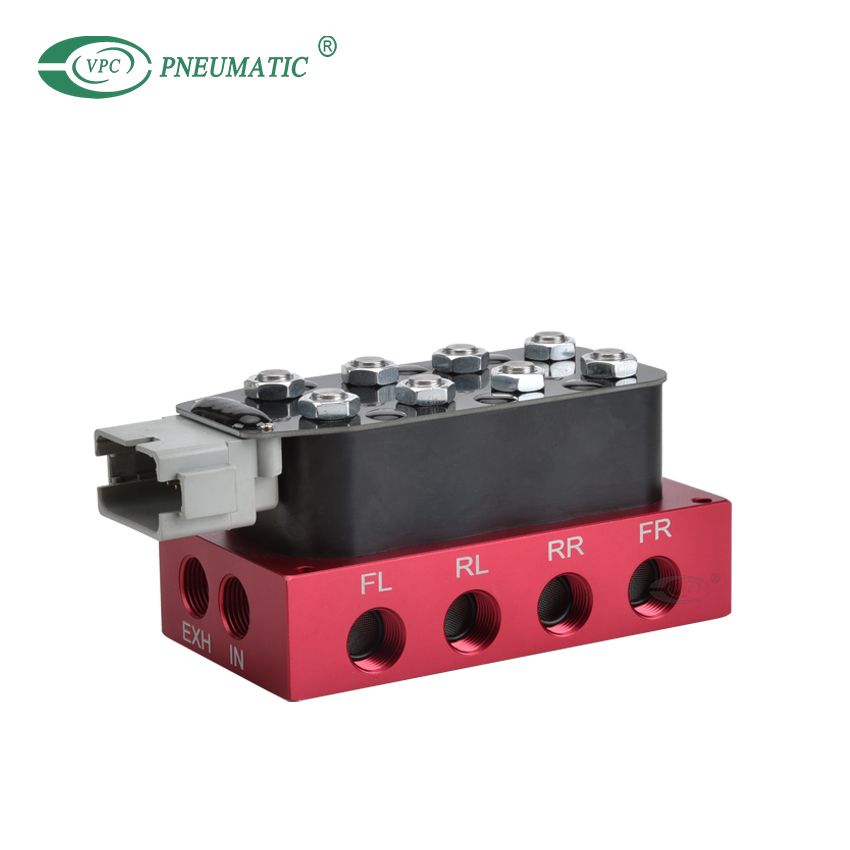 Bloc de soupape de suspension pneumatique à 4 angles VU4