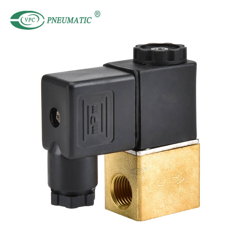 Électrovanne pneumatique en laiton à fermeture normale série 2v 02508