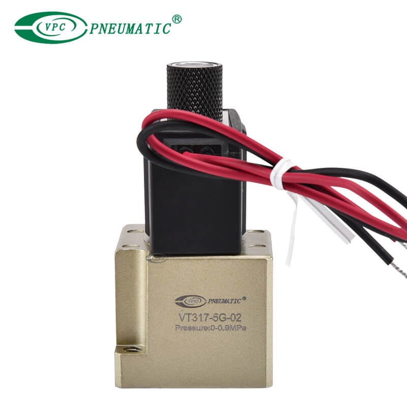 Électrovanne à clapet à commande directe, type 3 ports, série VT317