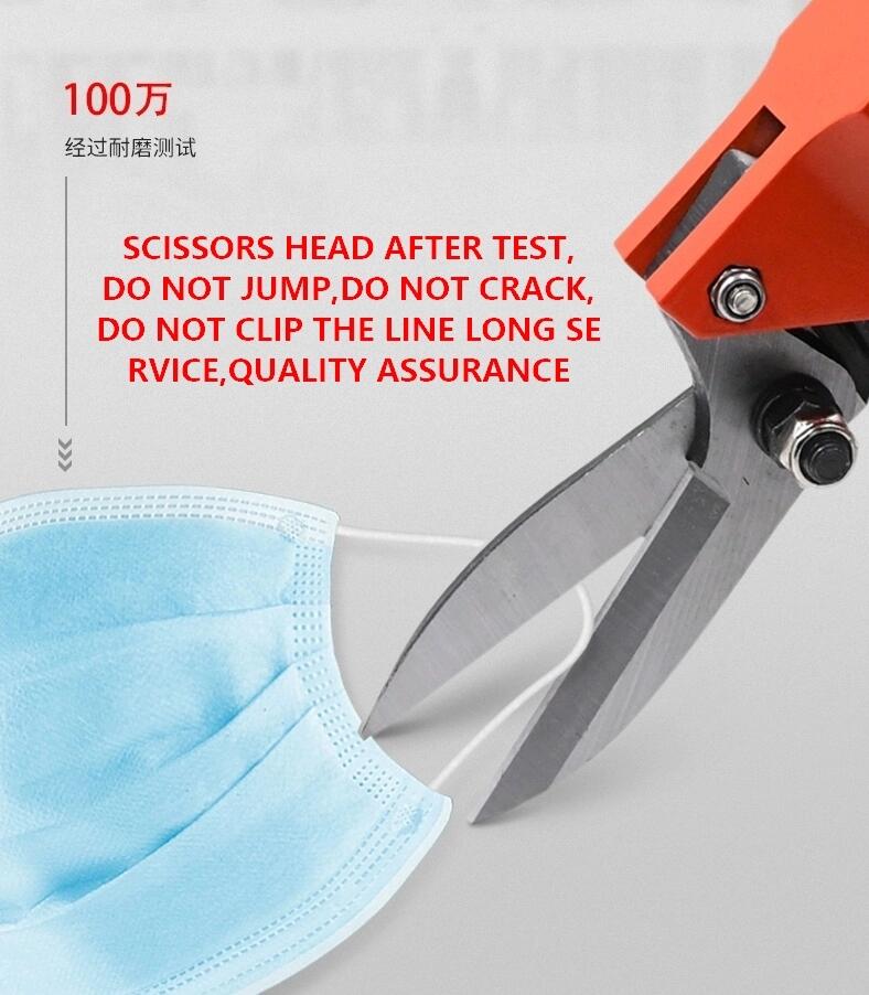Outils de cisaillement de pince à air pour le cuivre de fer en plastique et les ciseaux pneumatiques de coupe de fil de bande d'oreille de masque 