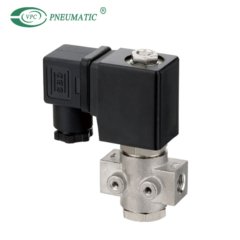 Électrovanne à ouverture normale 2/2 voies en acier inoxydable série SLP