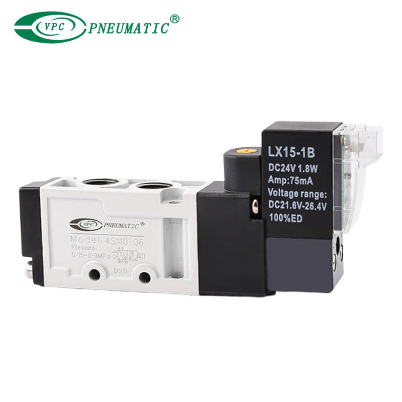 Électrovanne à commande unique, 2 positions, 5 ports, série 4S
