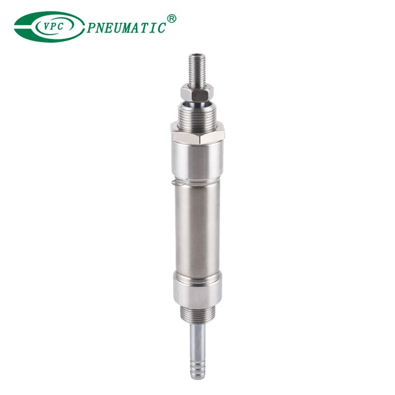 Mini-cylindre en acier inoxydable MAD, tige double à double action