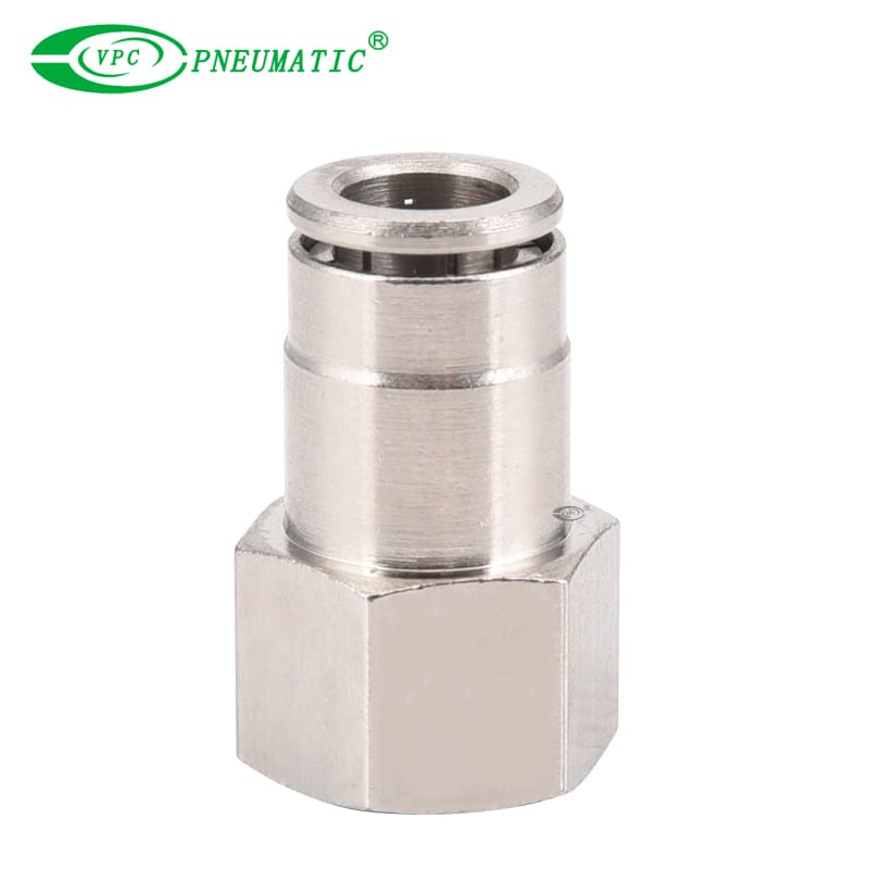 Raccord droit pneumatique haute pression série VCF, Laiton, 870 Psi