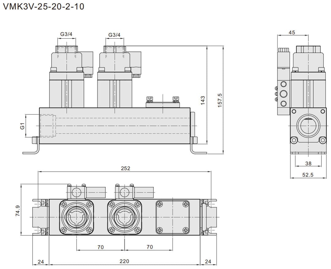 VMK coaxial valve (8) co-ax mk25
