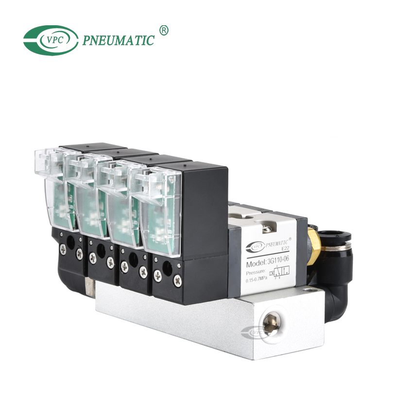 Collecteur d'électrovanne 3/2 voies série 3G, temps de réponse 15 ms