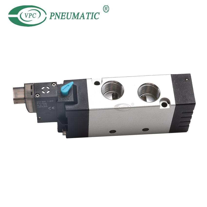 Électrovanne à commande unique à 2 positions et 5 ports série 5V200