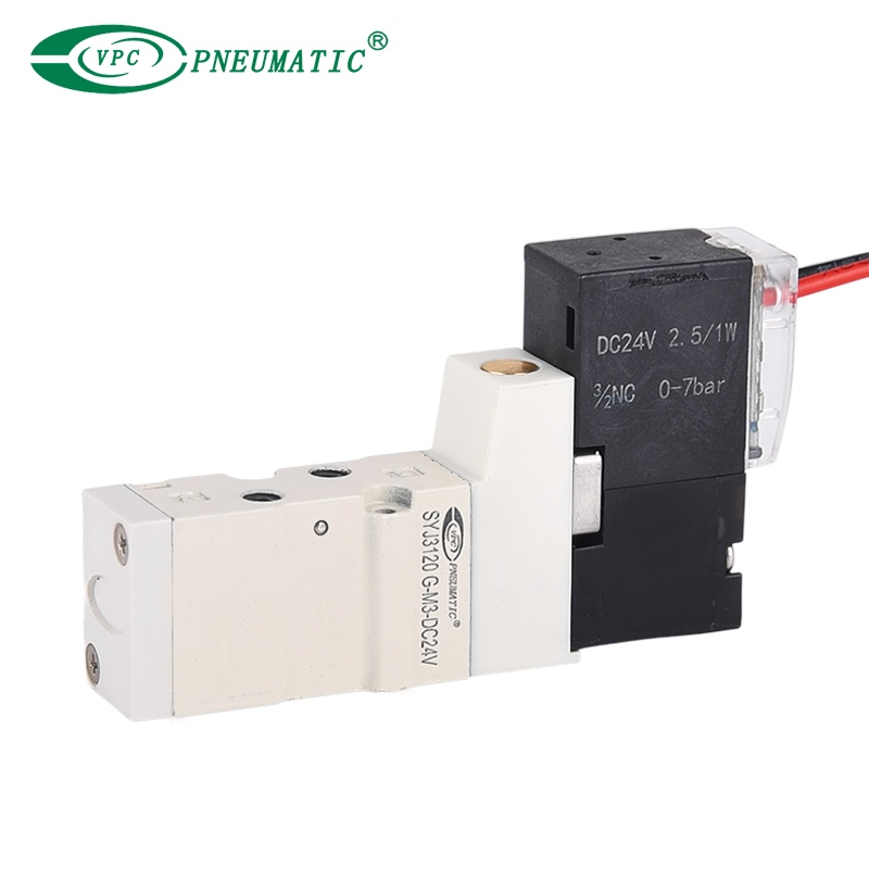 Électrovanne à bobine unique 5/2 voies série SYJ3000