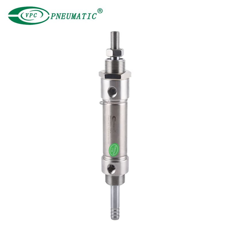 Mini-cylindre en acier inoxydable MAD, tige double à double action