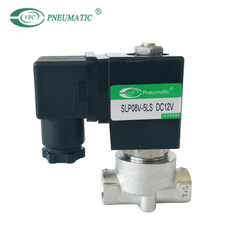 Électrovanne à fermeture normale 2/2 voies en acier inoxydable série SLP