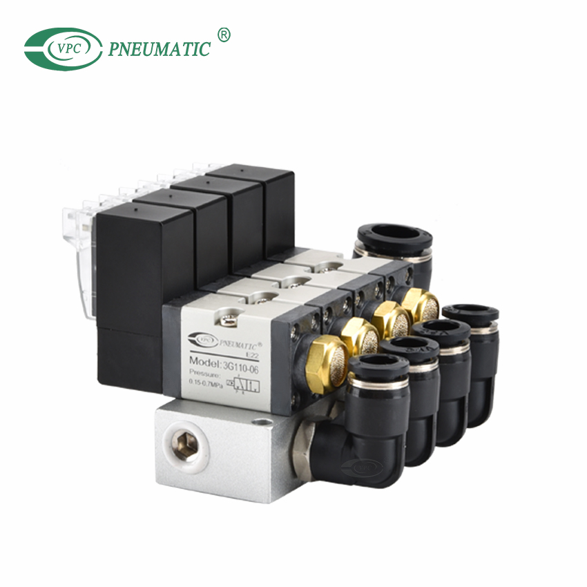 Collecteur d'électrovanne 3/2 voies série 3G, temps de réponse 15 ms
