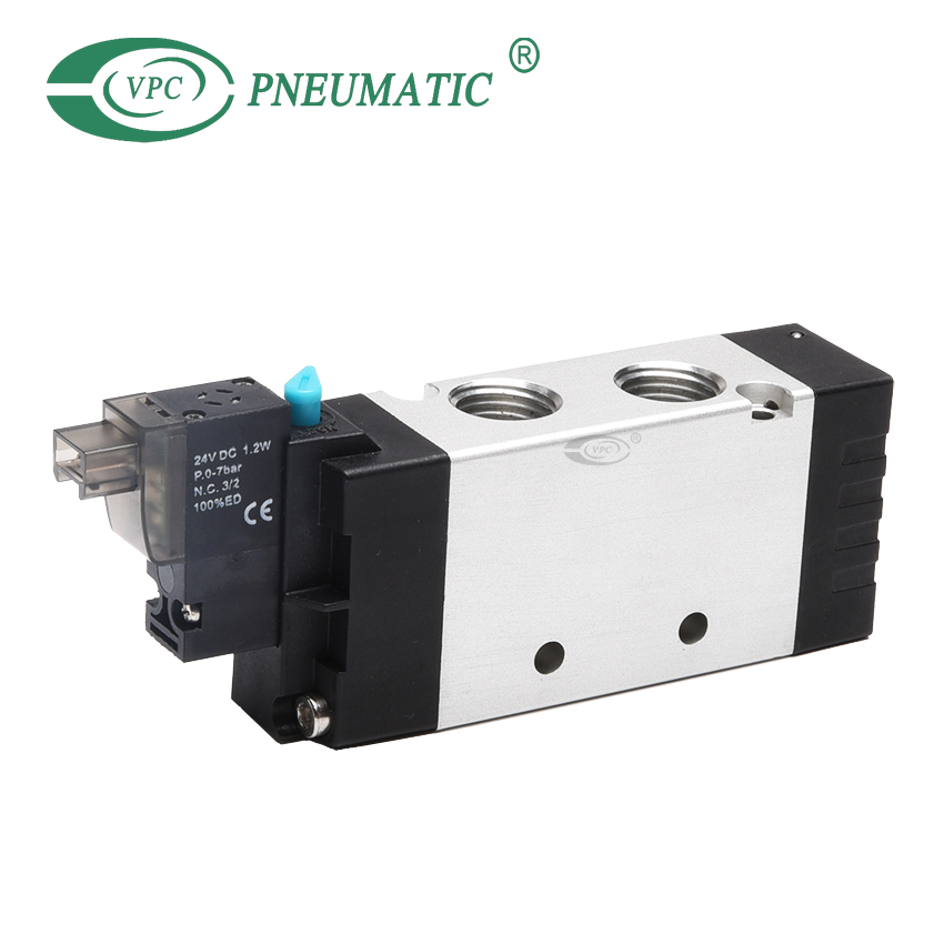 Électrovanne à commande unique à 2 positions et 5 ports série 5V200