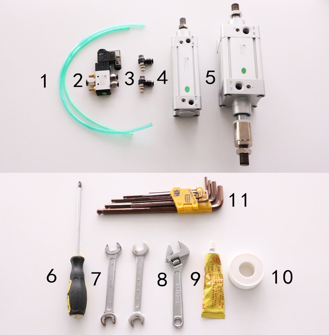accessoires pour vérins pneumatiques