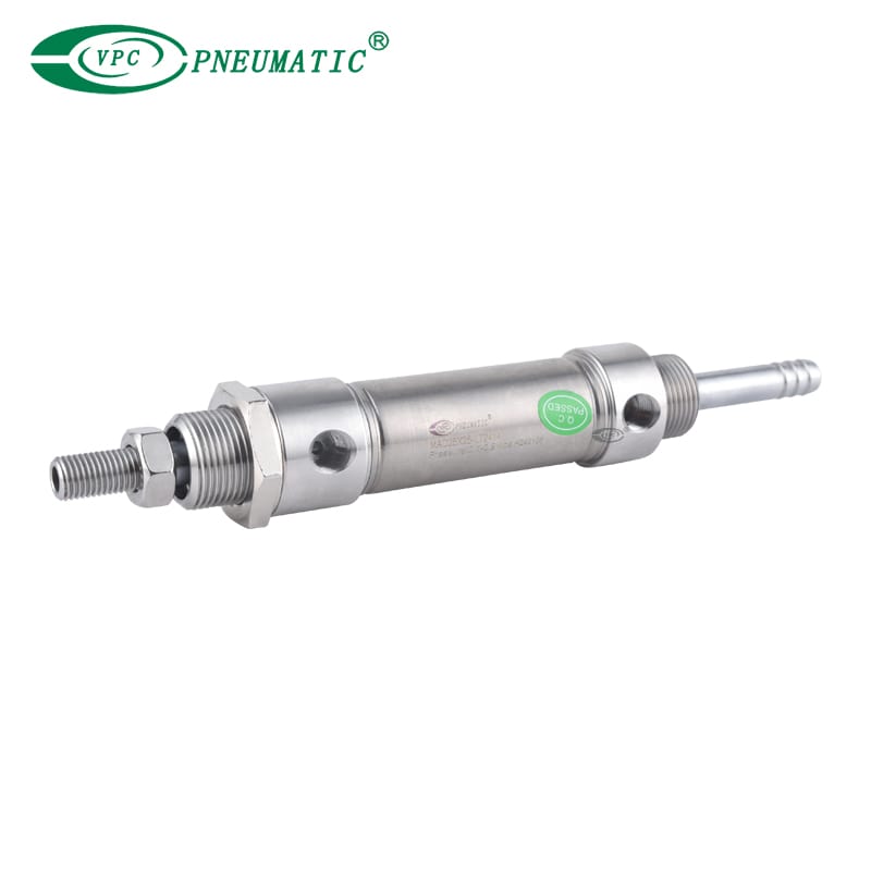 Mini-cylindre en acier inoxydable MAD, tige double à double action