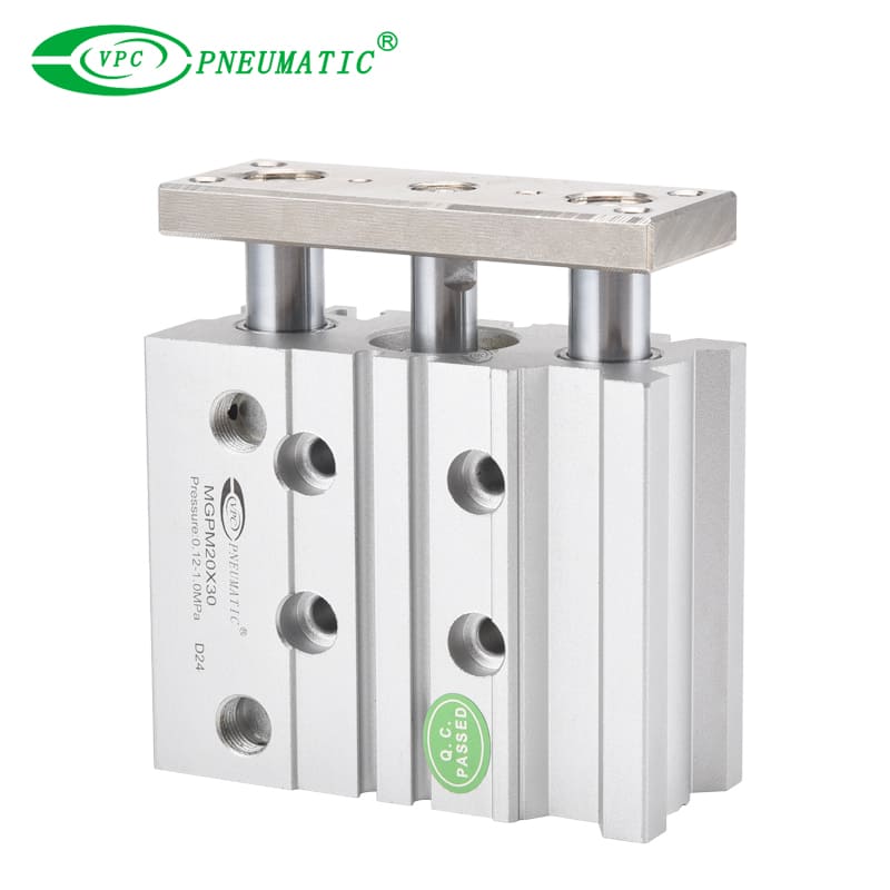 Cylindre pneumatique guidé compact de la série MGPM