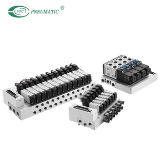 Vanne directionnelle 4v210-08 DC 24v 12v 5/2 voies collecteur d'électrovanne pneumatique à commande unique