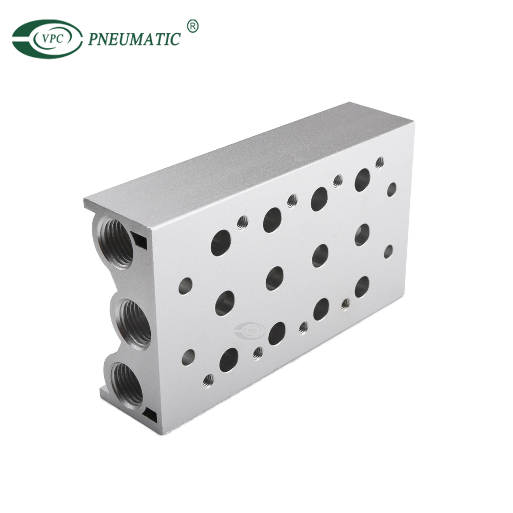 Vanne directionnelle 4v210-08 DC 24v 12v 5/2 voies collecteur d'électrovanne pneumatique à commande unique